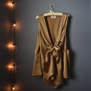 Sabo Skirt Bronze/gold tie romper